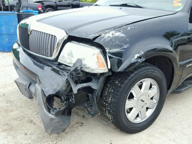 5LMEU88H23ZJ54303 - 2003 LINCOLN AVIATOR BLACK photo 9
