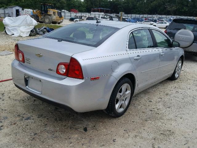 1G1ZG57B694246265 - 2009 CHEVROLET MALIBU LS SILVER photo 4