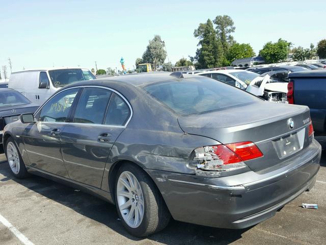 WBAHL83586DT03283 - 2006 BMW 750 I GRAY photo 3