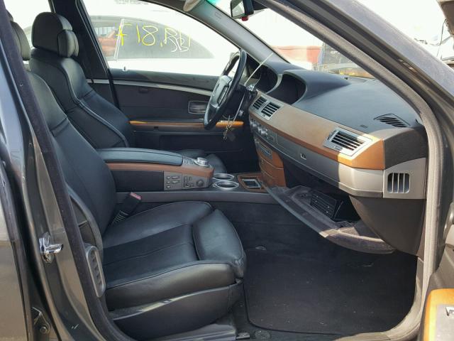 WBAHL83586DT03283 - 2006 BMW 750 I GRAY photo 5