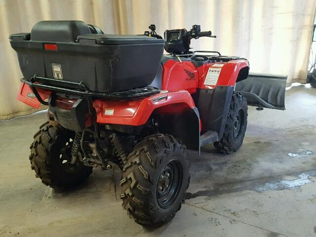 1HFTE46E7J4300093 - 2018 HONDA TRX500 FA RED photo 4