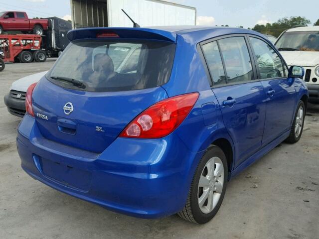 3N1BC1CP8CK271936 - 2012 NISSAN VERSA BLUE photo 4