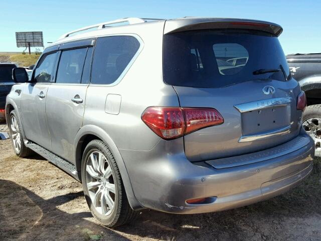 JN8AZ2NFXE9554768 - 2014 INFINITI QX80 GRAY photo 3