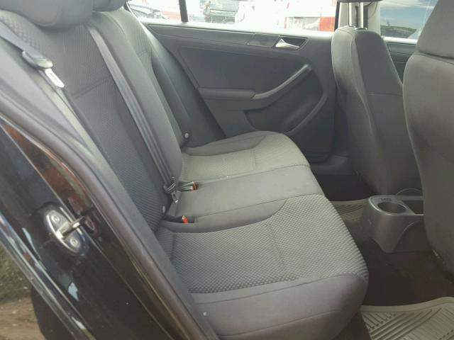 3VW2K7AJ1CM359780 - 2012 VOLKSWAGEN JETTA BASE Սև լուսանկար 6