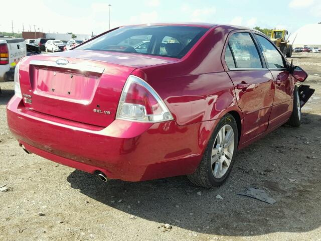 3FAHP08116R109965 - 2006 FORD FUSION SEL RED photo 4