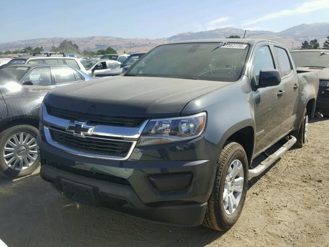 1GCGSCEA1J1208346 - 2018 CHEVROLET COLORADO L GRAY photo 2