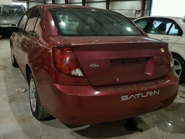 1G8AJ52F35Z114491 - 2005 SATURN ION LEVEL RED photo 3