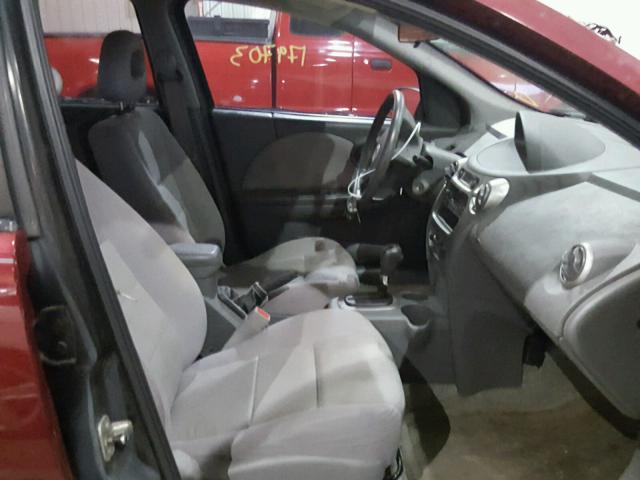 1G8AJ52F35Z114491 - 2005 SATURN ION LEVEL RED photo 5