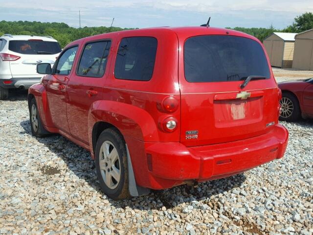 3GNCA33B39S514785 - 2009 CHEVROLET HHR LS RED photo 3