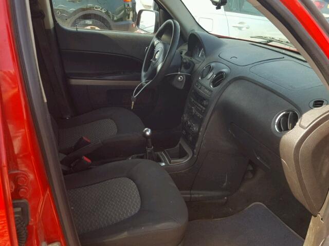3GNCA33B39S514785 - 2009 CHEVROLET HHR LS RED photo 5