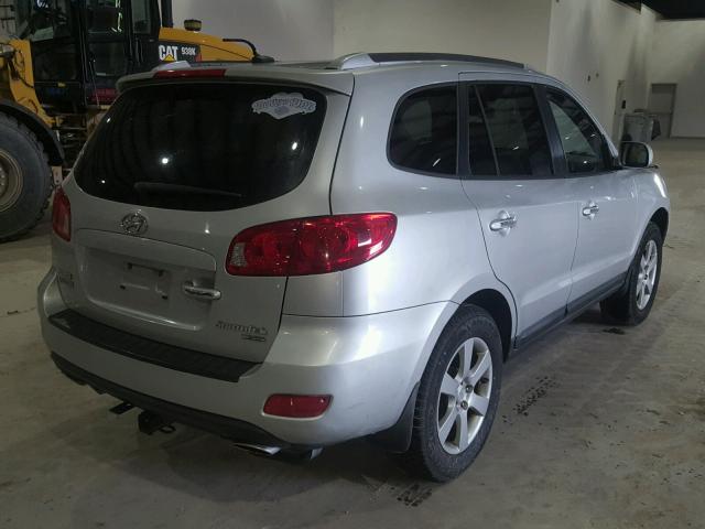 5NMSH13E78H229026 - 2008 HYUNDAI SANTA FE S SILVER photo 4