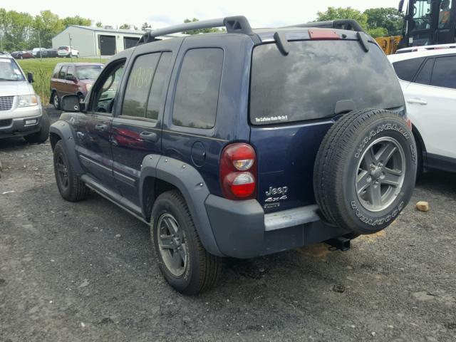 1J4GL38K76W101498 - 2006 JEEP LIBERTY RE BLUE photo 3