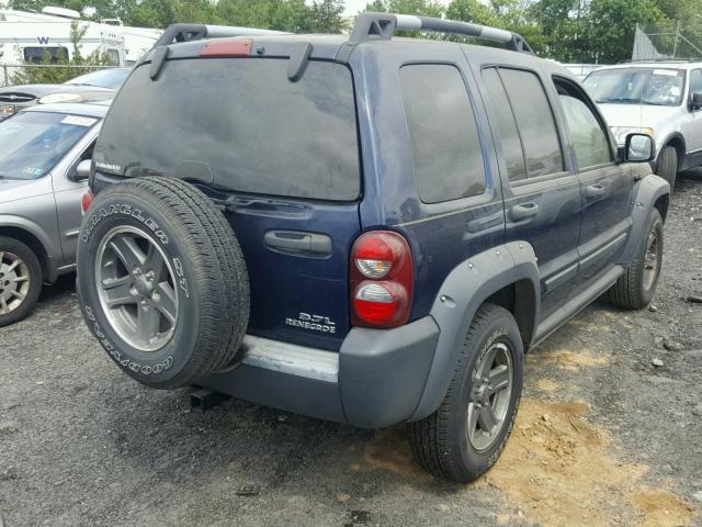 1J4GL38K76W101498 - 2006 JEEP LIBERTY RE BLUE photo 4
