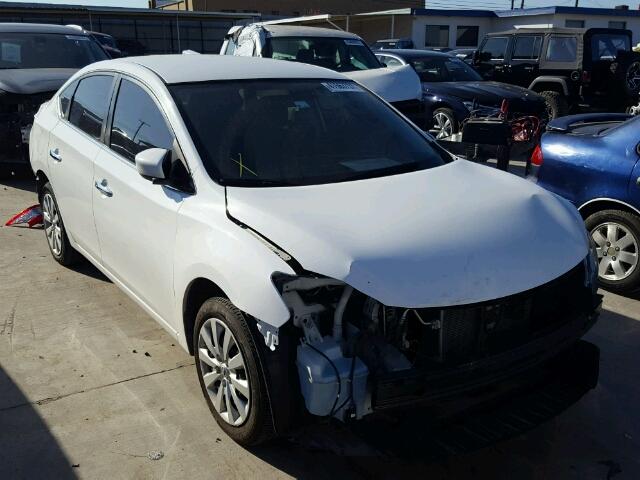 3N1AB7AP7FL656519 - 2015 NISSAN SENTRA S WHITE photo 1