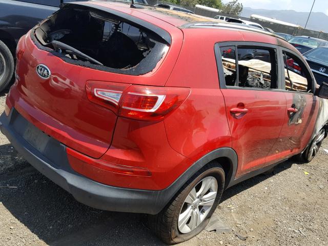 KNDPB3A26C7187704 - 2012 KIA SPORTAGE B RED photo 9