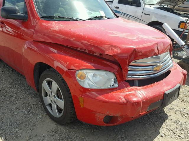 3GNBAAFW4BS609893 - 2011 CHEVROLET HHR LS RED photo 9