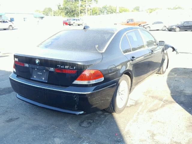 WBAGN63584DS52438 - 2004 BMW 745 LI BLACK photo 4