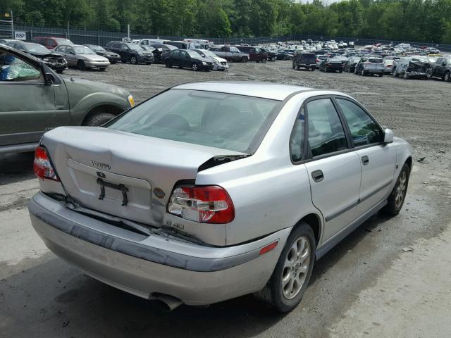 YV1VS29501F704816 - 2001 VOLVO S40 1.9T SILVER photo 4