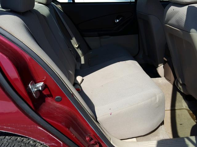 1G1ZS51F26F256334 - 2006 CHEVROLET MALIBU LS Tünd qırmızı foto 6