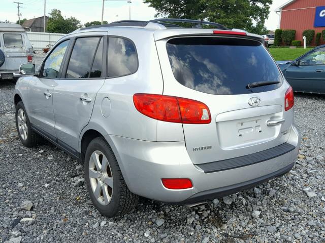 5NMSH73E88H200993 - 2008 HYUNDAI SANTA FE S SILVER photo 3