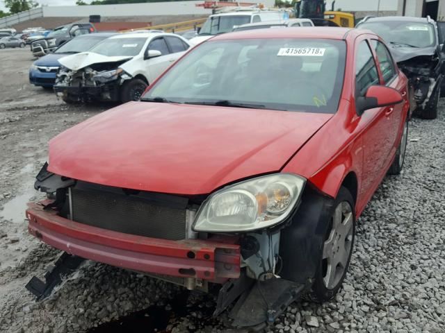 1G1AF5F52A7223211 - 2010 CHEVROLET COBALT 2LT RED photo 2