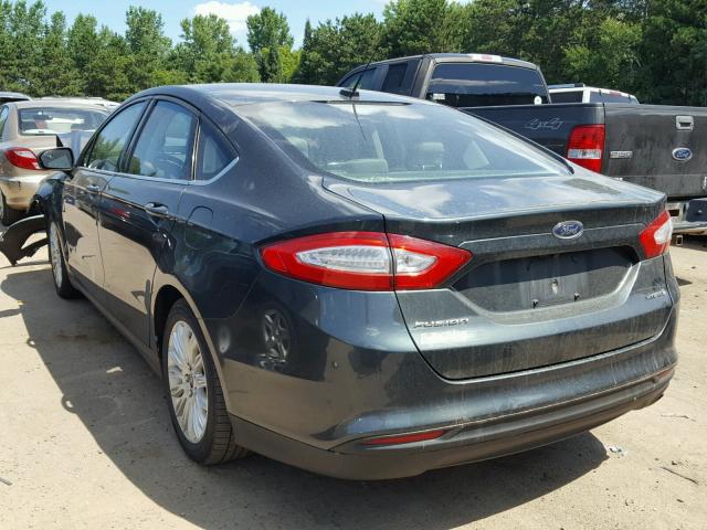 3FA6P0UU6FR208918 - 2015 FORD FUSION S H TURQUOISE photo 3