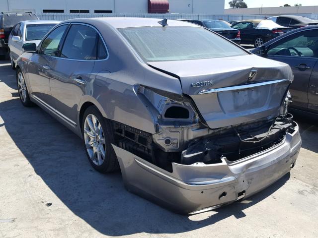 KMHGH4JF8BU042845 - 2011 HYUNDAI EQUUS SIGN GRAY photo 3