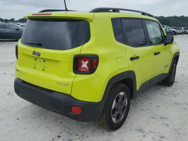 ZACCJAAB5HPG15830 - 2017 JEEP RENEGADE S 绿色 照片 4