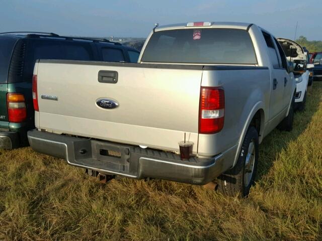 1FTPW12V46FA91906 - 2006 FORD F150 SILVER photo 4