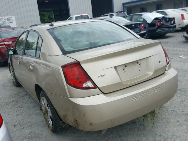 1G8AJ55F57Z188512 - 2007 SATURN ION LEVEL GOLD photo 3