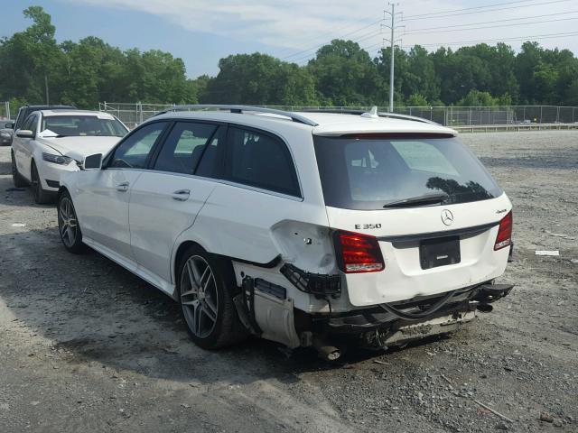 WDDHH8JB6GB271689 - 2016 MERCEDES-BENZ E 350 4MAT WHITE photo 3