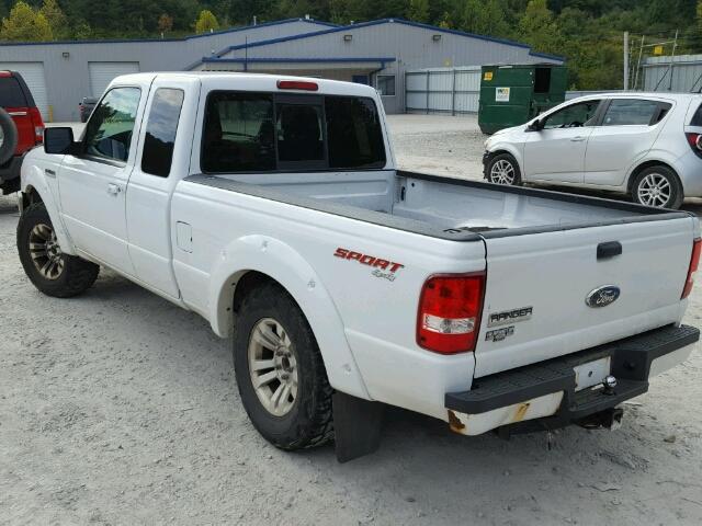 1FTLR4FE3APA11726 - 2010 FORD RANGER SUP WHITE photo 3