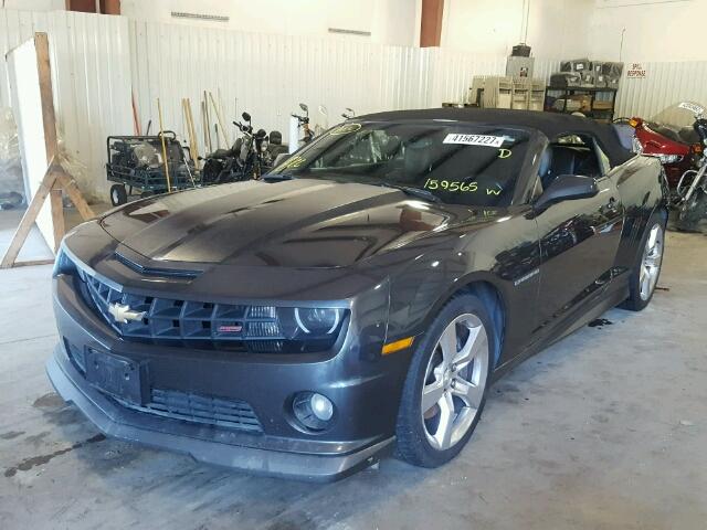 2G1FK3DJ4B9159565 - 2011 CHEVROLET CAMARO 2SS CHARCOAL photo 2