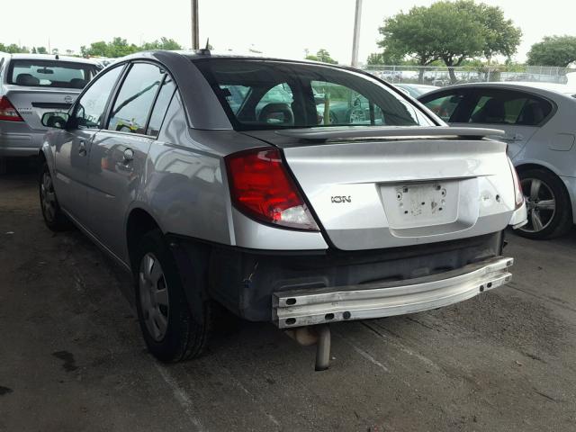 1G8AJ55FX7Z149852 - 2007 SATURN ION LEVEL SILVER photo 3