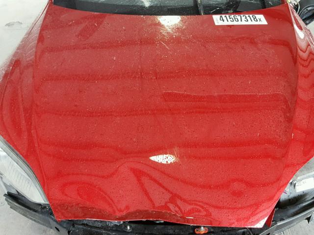 5YJSA1H17EFP33308 - 2014 TESLA MODEL S RED photo 7