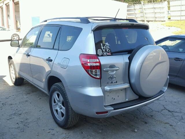 2T3ZF4DV2BW091354 - 2011 TOYOTA RAV4 SILVER photo 3