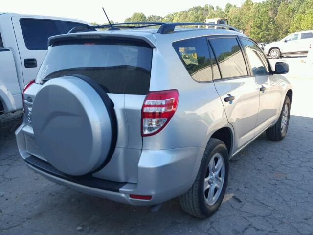 2T3ZF4DV2BW091354 - 2011 TOYOTA RAV4 SILVER photo 4