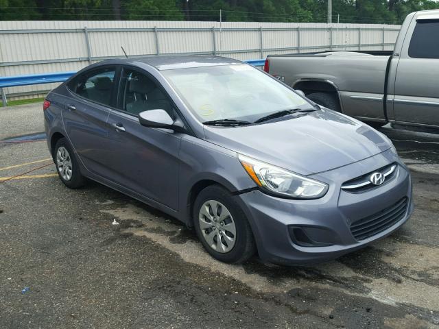 KMHCT4AE1GU049213 - 2016 HYUNDAI ACCENT SE GRAY photo 1