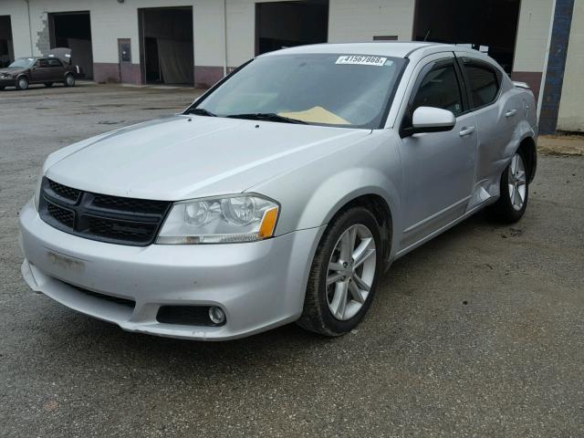 1B3BD1FGXBN587595 - 2011 DODGE AVENGER MA SILVER photo 2