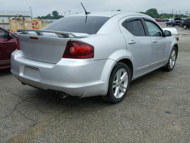 1B3BD1FGXBN587595 - 2011 DODGE AVENGER MA SILVER photo 4