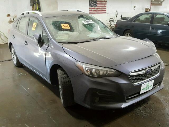 4S3GTAD66H3710587 - 2017 SUBARU IMPREZA PR BLUE photo 1