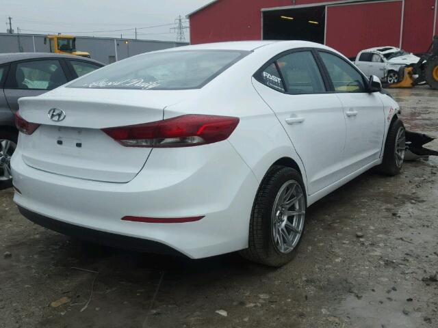 5NPD74LF2HH093512 - 2017 HYUNDAI ELANTRA SE WHITE photo 4