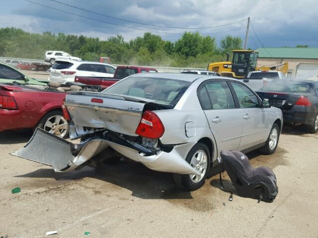 1G1ZT54865F288857 - 2005 CHEVROLET MALIBU LS ვერცხლისფერი ფოტო 4