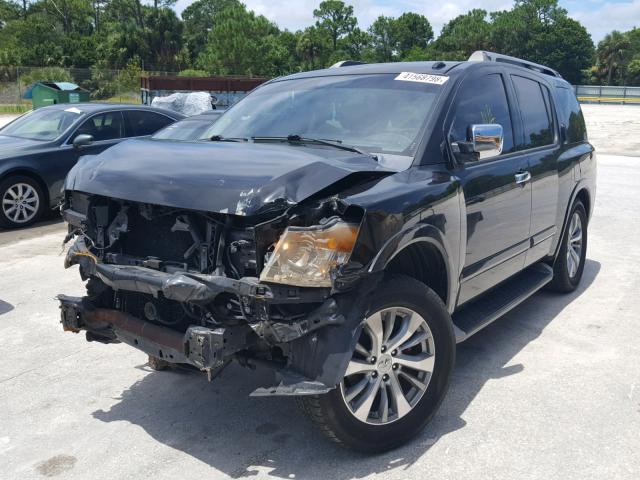 5N1AA0ND2BN615776 - 2011 NISSAN ARMADA SV BLACK photo 2