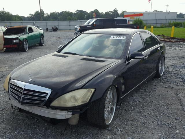 WDDNG71X07A078620 - 2007 MERCEDES-BENZ S 550 BLACK photo 2