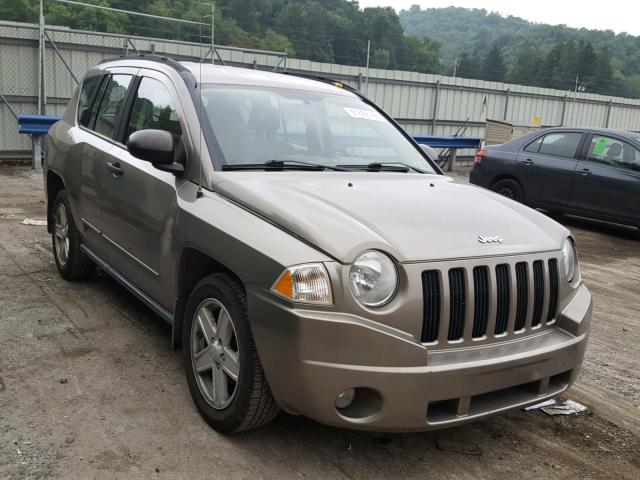 1J8FF47W08D557501 - 2008 JEEP COMPASS SP TAN photo 1