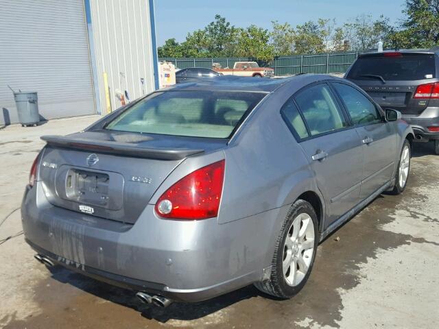 1N4BA41E27C804273 - 2007 NISSAN MAXIMA SE GRAY photo 4