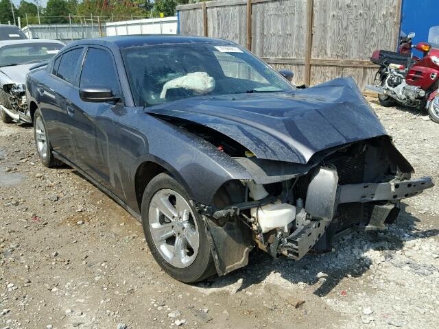 2C3CDXBG0DH701230 - 2013 DODGE CHARGER SE GRAY photo 1