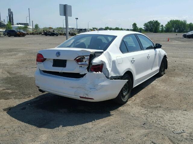 3VW2K7AJ2BM089375 - 2011 VOLKSWAGEN JETTA BASE WHITE photo 4