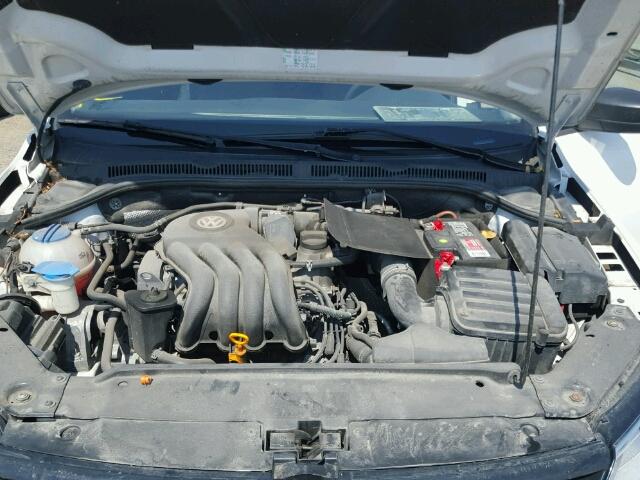 3VW2K7AJ2BM089375 - 2011 VOLKSWAGEN JETTA BASE თეთრი ფოტო 7